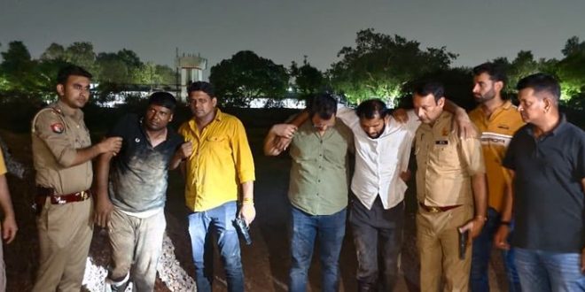 गाजियाबाद में पुलिस एनकाउंटर, चेन लूट करने वाले दो बदमाश घायल; मेरठ गैंग का पर्दाफाश