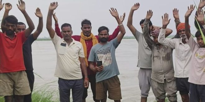 Sharda River News: नदी के कटान से डूबने की कगार पर खेत, गांवों की सुरक्षा को लेकर ग्रामीणों ने उठाई आवाज